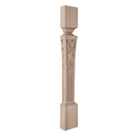 CLM7000HMA_5 1/2" Large Nouveau Island Post Split Maple