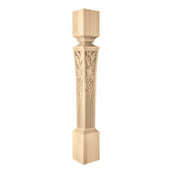 CLM7000MA_5 1/2" Large Nouveau Island Post Maple