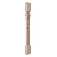 CLM7002HCH_3 1/2" Sq Small Nouveau  Cabinet Post Split Cherr