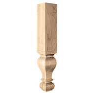 CLM7004WO_6" Sq Large Diameter Gaelic Leg White Oak