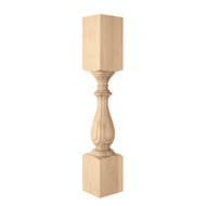 CLM7008MA_6" Sq Fleur Column Maple