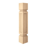 CLM7010CH_6" Sq Medium Traditional Column Cherry