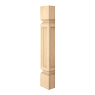 CLM7010HCH_6" Sq Medium Traditional Column Split Cherry