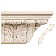 CM8809POP_1 1/4 X 8 1/2 Acanthus & Leaf w/Bead Poplar