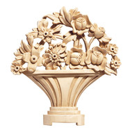 CRV5058LW_10 1/2" Flower Basket Ctr Lindenwood