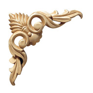 CRV5074LW_8" Med Plume Corner Lindenwood 1cd 20bx