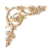 CRV5078LW_14" Floral Acanthus Scr Lindenwood 1pr L/R 20bx