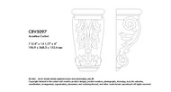 CRV5097LW_14 1/2" Lg Acan Corbel Lindenwood 1ea 4bx