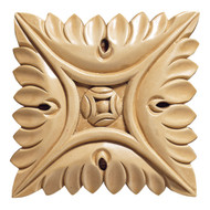 CRV5160LW_5" Lg Square Rosette Lindenwood 2cd 20bx