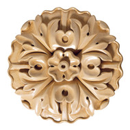 CRV5168LW_5" Lg Round Rosette Lindenwood 2cd 20bx