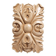 CRV5172LW_5 1/2" Med Rect Rosette Lindenwood 2cd 20bx