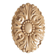CRV5177LW_6 1/2" Lg Oval Rosette Lindenwood 1cd 20bx