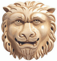 CRV5195LW_7" Lion Head Rosette Lindenwood 1cd 10bx