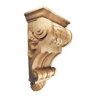 CRV5226LW_24" Ex Large Imbricated Corbel Lindenwood 1ea