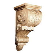 CRV5230LW_15" Lg Imbricated Bracket Corbel Lindenwd