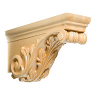CRV5263MA_10" Lg Acanthus Corbel Maple 1ea 2bx
