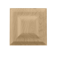 CRV7106WA_3" Sq Petite Triad Rosette Walnut
