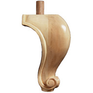 FT6266CH_6" Tall Trad Corner Foot 1ea 10bx Cherry