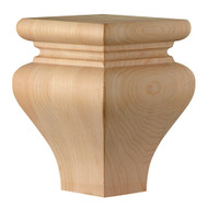 FT6286MA_4 5/8" Square Tulip Foot Maple 1ea