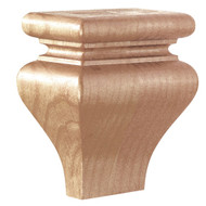FT6288MA_4 5/8" Toe Kick Tulip Foot Maple 1ea
