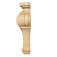 FT6290HCH_8" Tall Fluted Split Foot 1pr Cherry