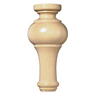 FT6291MA_8" Tall Traditional Foot 1ea 10bx Maple
