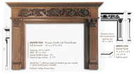 MAN9015LW_8" x 57" x 81" Mantel