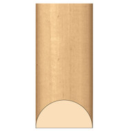 MLD5819MA_3" Lg Traditional Half Round 8'pc Maple