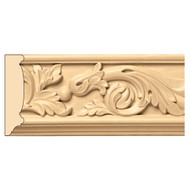 MLD5914MA_3 1/2" Acanthus Scrolls Frieze 8' pc Maple