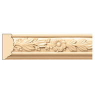 MLD5946MA_1 1/2" Laurel w/ Rosette Panel Mould 8' pc Maple