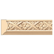 MLD5948MA_1 1/2" Flowers & Fret Panel Mould 8' pc Maple