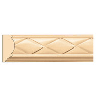 MLD5949CH_1 1/2" Woven Panel Mould 8' pc Cherry