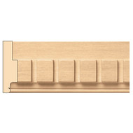 MLD5982CH_2 3/8" Dentil Mould 8' pc Cherry