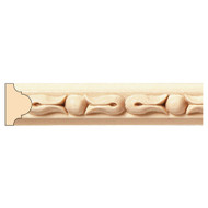 MLD5986MA_3/4" Bellflower & Bead Panel Mould 8' pc Maple