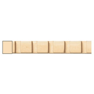 MLD6005CH_1/2" Dentil Insert Panel Mould 8' pc Cherry