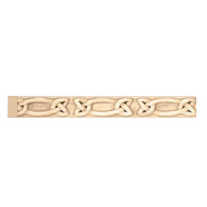 MLD7012WO_3/4"x48" Gaelic Light Rail Insert Mould White