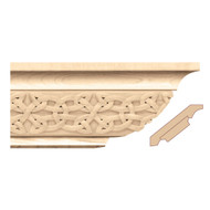 MLD7030MA_4 1/4" Crown Moulding w/ Gaelic Insert Maple