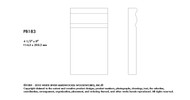 PB183RO_1 X 4 1/2 X 8 Plynth Blk Red Oak