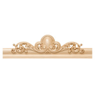 PED5669CH_84" Md Scrolled Acanthus Pediment Cherry 1ea 2bx