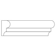 PM521RO_1 X 1 3/4 Panel Mould Red Oak