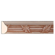 PM71POP_3/4 X 1 3/4 Leaf & Reed Panel Mould Poplar