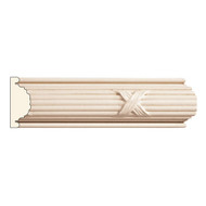 PM8552POP_11/16 X 2 Reed/Rib Panel Mould Poplar