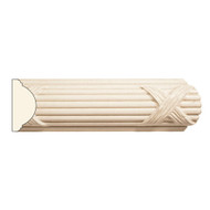 PM8553POP_1 1/8 X 2 3/4 Reed/Rib Panel Mould Poplar
