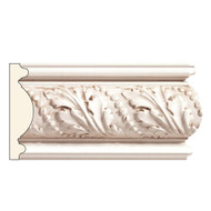 PM8555POP_1 3/8 X 5 1/2 Acanthus & Pearl Panel Mould Poplar