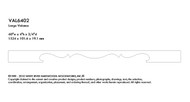 VAL6402MA_60" Large Valance Maple 1ea