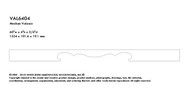 VAL6404MA_60" Med Valance Maple 1ea