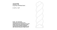 WMLD5798RES_2 1/2 X 1 1/4 Large Rope Half Round 8' pc Resin