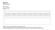 WBA8440RES_3/4 X 6 1/2 BASE-RESIN RUNNING LEAF AND BEAD