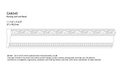 WCA8340RES_1  1/16 X 3 3/4 Case Res Running Leaf and Bead