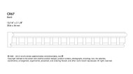 WCR67RES_13/16 X 2 1/8 CHAIR RAIL RESIN
